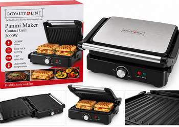 Royalty Line Panini Grill 2000 W – grill kontaktowy, opiekacz