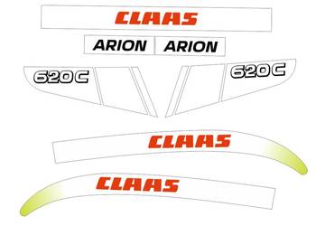 Naklejki claas arion 620 c zamienniki  plus gratisy