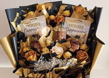 Flower box prezent róże mydlane upominek urodziny imieniny dzień babci mamy