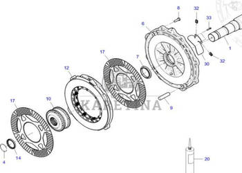 Fendt 930 933 936 939 942 Vario Gen 6 Hamulec Tarczowy Kompletny Prawa Lew…