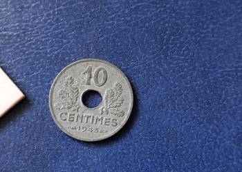 Stare monety 10 centym 1943 Francja mała