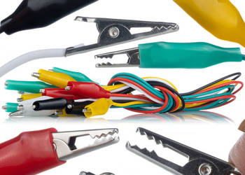 Przewody Pomiarowe Krokodylkowe 10szt | 50cm, 27mm Zaciski