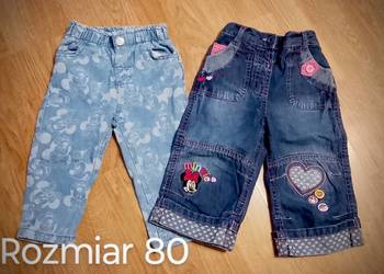 Spodnie jeansowe dziewczęce rozmiar 80
