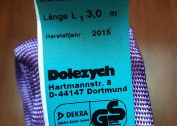 Zawiesie wężowe bezkońcowe 1t 3metry