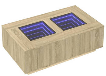 Stolik kawowy z LED Infinity dąb sonoma 116x69x40 cm WM-3284058