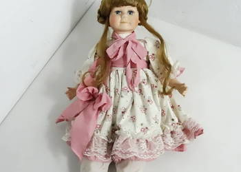 Piękna lalka porcelanowa retro 50 cm – stylowa, vintage, stan idealny