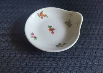 Stary, przedwojenny mini talerzyk do serwowania porcelana Ćmielów 1930