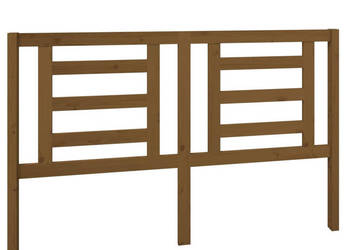 Wezgłowie łóżka miodowy brąz 156x4x100cm lite drewno sosnowe WM-818828