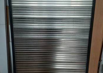 Regał, Szafka ze srebrną roletą, żaluzją kuchenna, biurowa