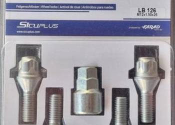 Śruby zabezpieczające do felg aluminiowych 12x1.5 stożkek