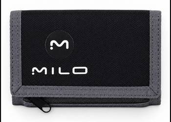 Portfel MiLO Rio nylon czarny Okazja na Prezent!