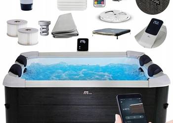 OGRODOWE SPA BASEN MASAŻ RELAKS WIFI TEMPERATURA 40C 1150L OSLO PLUS MSPA