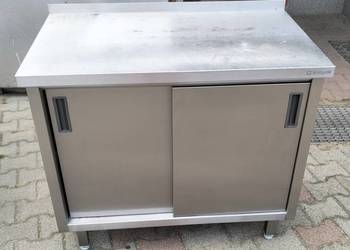 Stół gastronomiczny zabudowany drzwi przesuwne 100x60x85