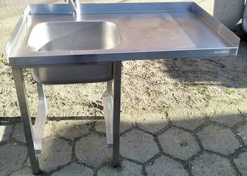 Zlew gastronomiczny z miejscem na zmywarkę 115x63x88