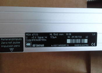 Liniał RSF Elektronik MSA 671.13 ML1540mm