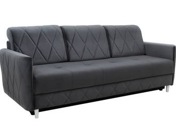 Kanapa Tapicerowana Czarna USZAK