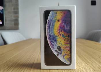 NOWY APPLE iPhone XS 64GB Silver - KOMPLET