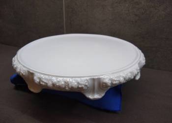 Tortownica na nóżkach Rosenthal Biała Maria