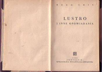 (5576) LUSTRO I INNE OPOWIADANIA – BODO UHSE