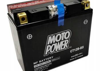 Akumulator motocyklowy MotoPower CT12B-BS YT12B-BS 12V 10Ah