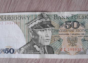 50 złotych 1 XII 1988 r seria GZ
