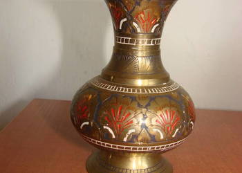 mosiężny indyjski wazonik
