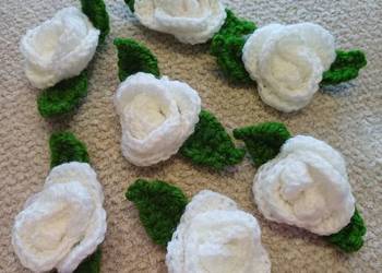 Kwiatki aplikacja kotylion naszywka