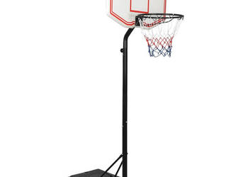 Stojak do koszykówki biały 237-307 cm polietylen WM-93652