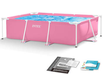 Basen ogrodowy stelażowy duży prostokątny 220 x 150 cm INTEX 28266