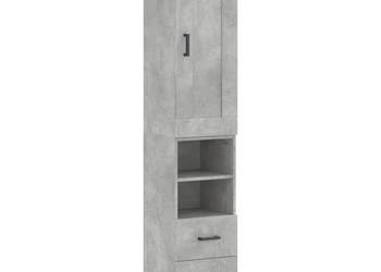 Wysoka szafka szarość betonu 345x34x180 cm WM-3200261