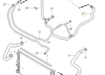 VOLVO S40 V50 C30 przewód zbiornika wyrównawczego 31368045 OE