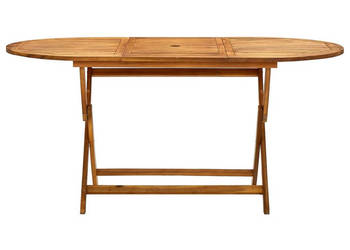Składany stół ogrodowy 160x85x75 cm lite drewno akacjowe WM-313324