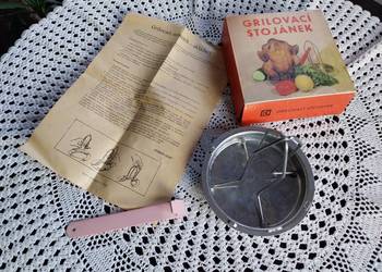 Stojak, podstawka do pieczenia kurczaka. PRL.