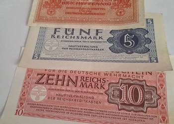 NIEMCY--5 ,10, 50 ||| RZESZA -WEHRMACHT--1944 r,-1942r -REICHSMAMRK,
