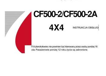 CF MOTO CF500 CF500-2 CF500- 2A instrukcja obsługi i napraw