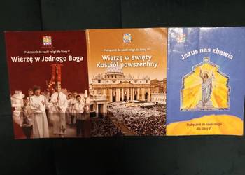 3 x Podręczniki do nauki religii klasa V i VI - używane w dobrym stanie