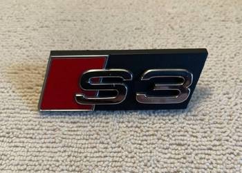 NOWY znaczek S3 na przedni grill logo srebrne