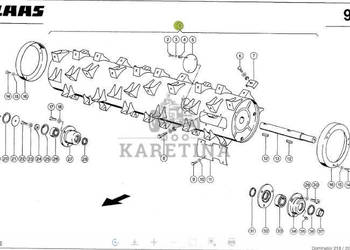Claas Mega 208 218 360 370 Tucano 440 450 Bęben APS Bęben Doprowadzający 0…