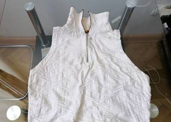 DAMSKI KRÓTKI TOP ECRU R.38