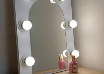 Lustro do wizażu z żarówkami STYLE Slim Rama P 40/50 6_żarówek LED