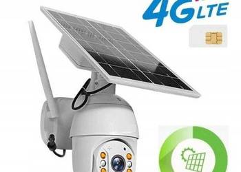 Kamera SOLARNA 100% bezprzewodowa 4G GSM LTE OBROTOWA  2Mpx