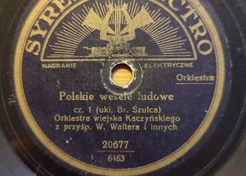 Płyta szelakowa Syrena Electro Faliszewski , Orleńska , Walter