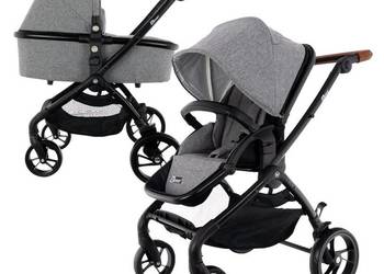 WÓZEK EUROBABY WINNER Z GONDOLĄ BROWN/GREY