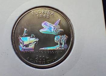 Stare monety 1/4 dolar 2004 Floryda USA hologram