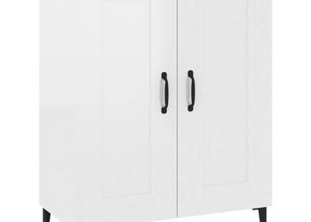 Szafka biała połysk 695x34x90 cm materiał drewnopochodny WM-812147