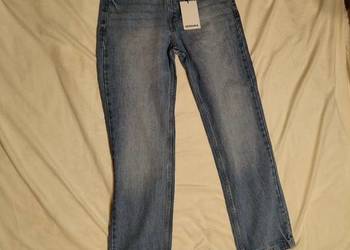 Jeansy Bershka Straight Leg | Jasnoniebieskie | Rozmiar 38 (M)