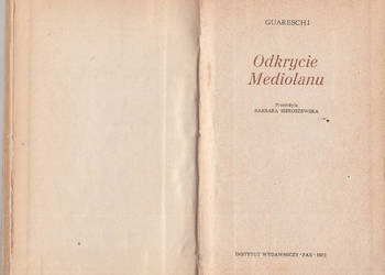 (02453) ODKRYCIE MEDIOLANU – GUARESCHI