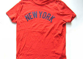 xl koszulka z bawełny, czerwona koszulka xl, new york koszulka bawełniana