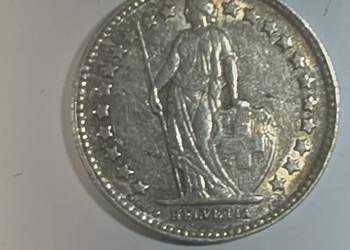 1/2 Franka szwajcarskiego(srebro)1952r.