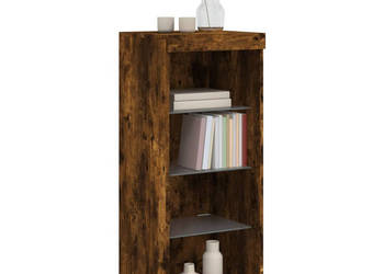 Szafka z oświetleniem LED przydymiony dąb 41x37x100 cm WM-836732
